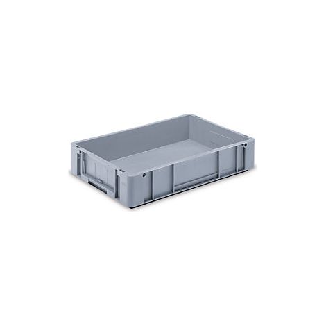 Euronorm-Stapelbehälter  Außen-LxBxH 600 x 400 x 120 mm  grau 