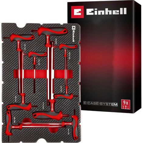 [NEUWERTIG] B-Ware Einhell Einlegeboden Einlage Einsatz E Case T Griff Schraubendreher Set 9 Teilig