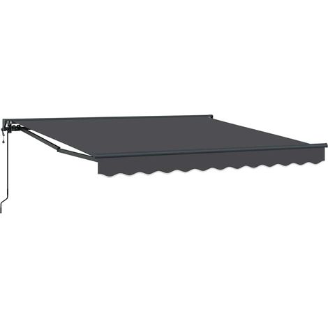 Tenda Retrattile Antracite 350x250 cm Tessuto vidaXL (1/5)
