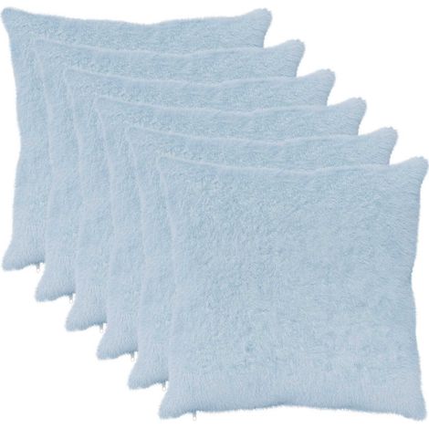 Housse de coussin 6 pc HEERLEN Bleu clair 70 x 70 cm