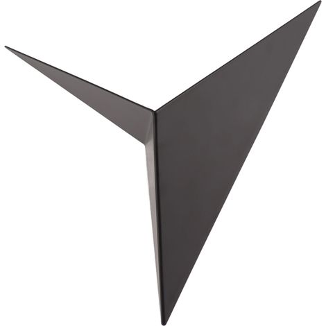 Applique murale LED en fer moderne industriel de forme triangulaire, lampe de lecture à lumière chaude pour chambre à coucher, salon, hôtel, bar, 85 à 265V, noir