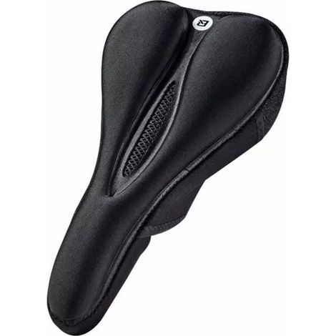 Coprisella per bicicletta in gel con memory foam, taglia L - nero (1/5)