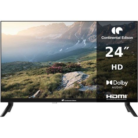 CONTINENTAL EDISON - CELED24HD26B6 - TV LED HD 24" (60 cm) - 3xHDMI, 2xUSB - Negro (1/5)