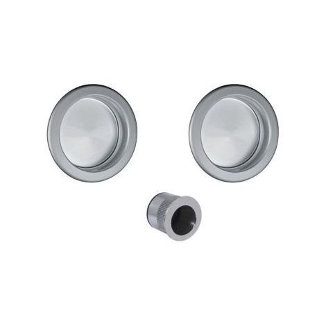 KIT MANIGLIE TONDO CIECO PORTE SCORREVOLI ORO- 1,0 pz