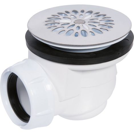 Nicoll – Bonde siphoïde pour receveur acier/acrylique 60 mm – Installation par collage ou vissage – Drainage efficace pour douche (1/4)