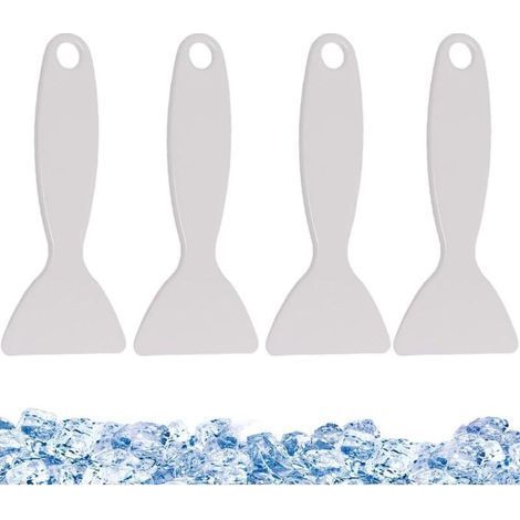 (white)Refrigerator Parts & Accessories, 4 Pack Portable Plastic Refrigerator Freezer Defrost Shovel (1/4)