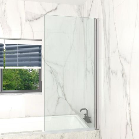 T&K Pivot Shower Screen 140cm Height, 70cm Width, Right-angled Corner, 4mm Toughened Double-sided Easy Clean Glass