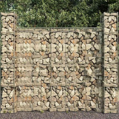 Mur en gabion avec couvercle Acier galvanisé 600 x 50 x 200 cm (1/5)