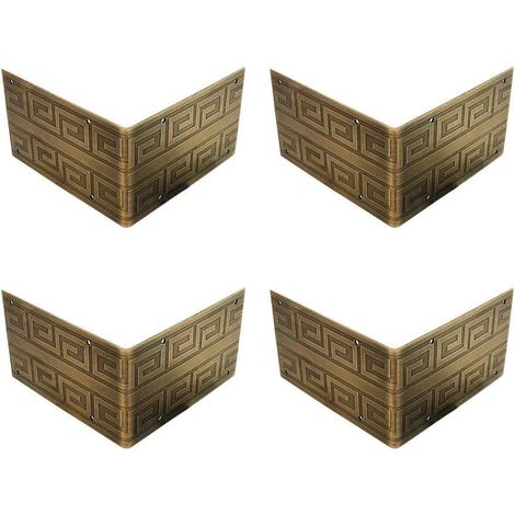 Protections d'angle en métal pour meubles, boîtes et armoires (4 (1/5)