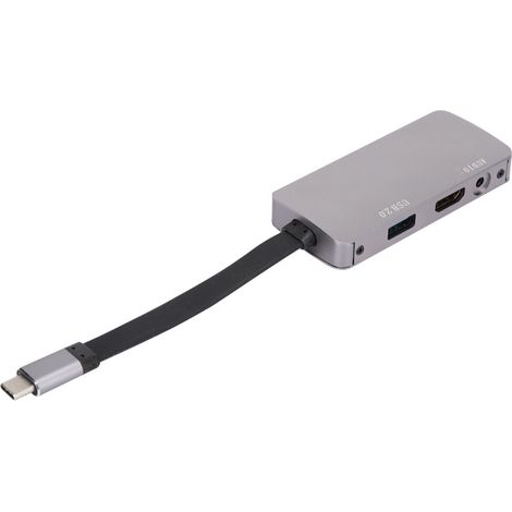 Una docking station USB-C con porte HDMI e VGA, un adattatore multifunzione 4 in 1 con audio Hi-Fi, un sistema di monitoraggio tramite pannello sensori e funzionalità di ricarica rapida.