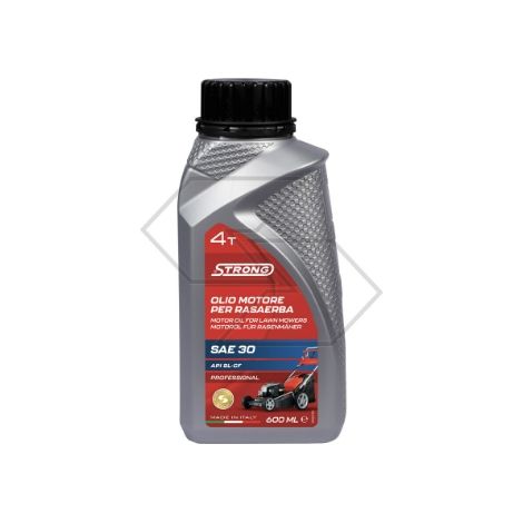 Olio motore SAE30 STRONG 600 ml motori 4 tempi rasaerba ottima lubrificazione