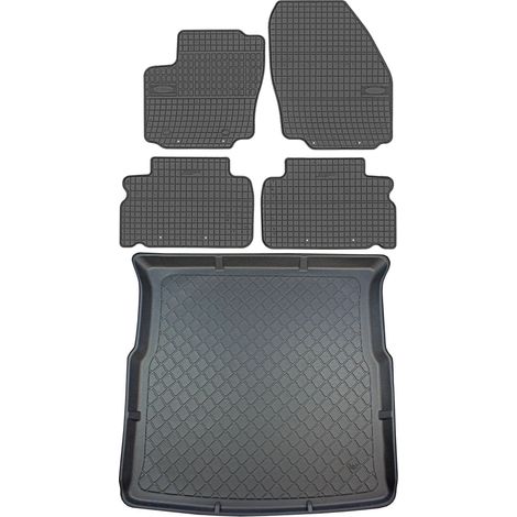 Juego de alfombrillas de goma para coche y alfombrilla para maletero para Ford S-Max I Minivan (2010-08.2015) (1/5)