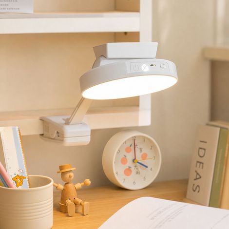 Lámpara de escritorio LED magnética recargable por USB, luz sin parpadeos ni deslumbramientos, 3 temperaturas de color, incluye mando a distancia. (1/4)