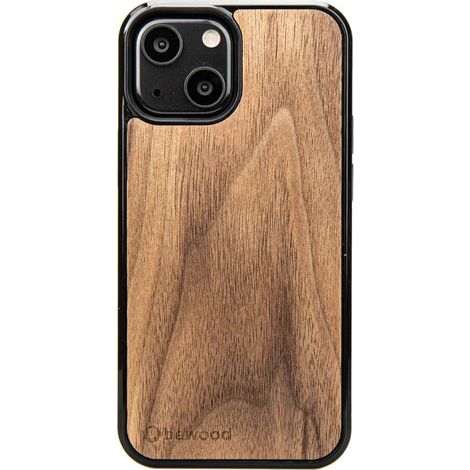 Holzhülle für iPhone 13 Mini AMERIKANISCHER WALNUSS (1/4)