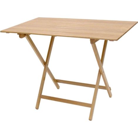 Tavolo in Legno Colore Naturale 60x100cm