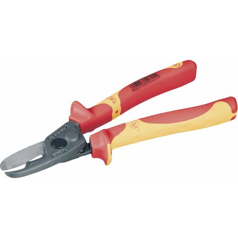 NWS 043-69-VDE-210 VDE-Kabelschere Geeignet für (Abisoliertechnik) Alu- und Kupferkabel, ein- und m (1/5)