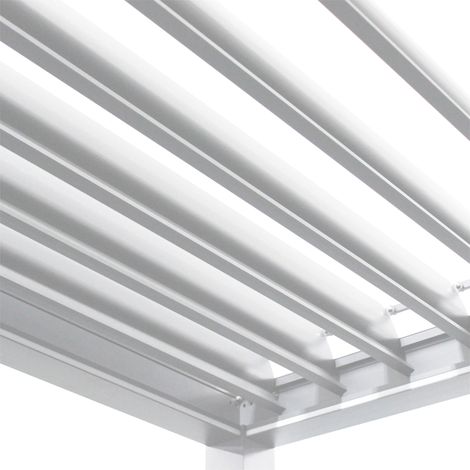 FIREBOLT - pergola bioclimatica motorizzata con led in alluminio 4 x 4 m (1/4)