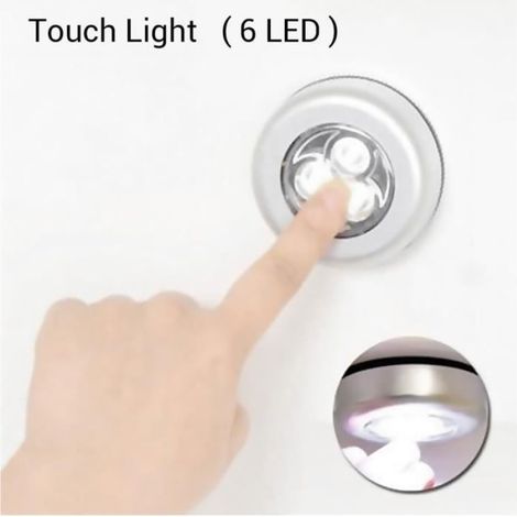 1 Pack Lampe Détecteur de Mouvement, Lampe de Placard, Alimenté par Batterie (non Inclus), pour Escalier, Placards - Blanc (1/4)