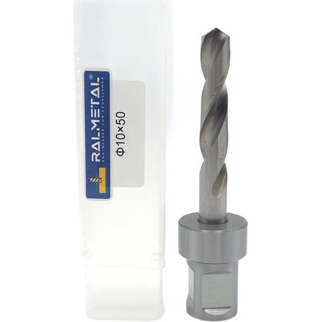 Broca helicoidal HSS con portabrocas Weldon de 10 x 50 mm (1/5)