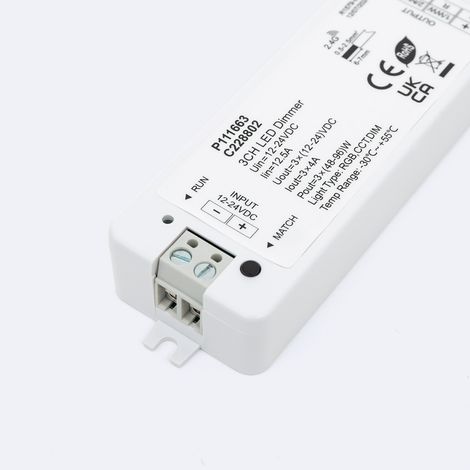 Controller LED-Streifen Einfarbig/CCT/RGB 12-24V SKYDANCE V3 Kompatibel mit RF-Fernbedienung Einfarbig / CCT / RGB (1/4)