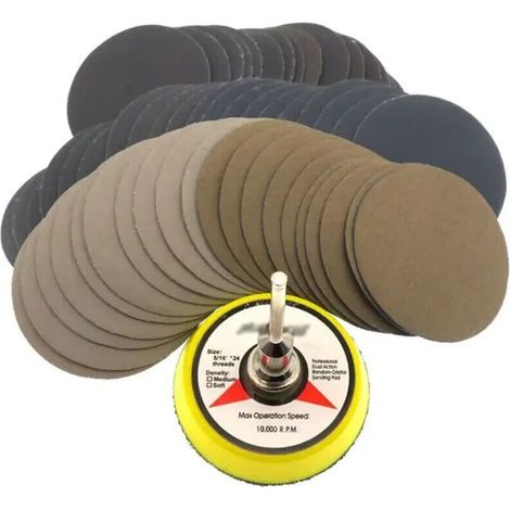 2-Zoll-Nass- und Trockenschleifpapier-Set – 101-teilig für Holzbearbeitung und Nassschleifen (1/4)