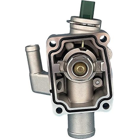 Thermostat de liquide de refroidissement moteur avec boîtier compatible avec Partner 206/207/307/308/1007 et C2 C3 C4 1336Z0 9647265980 (1/5)