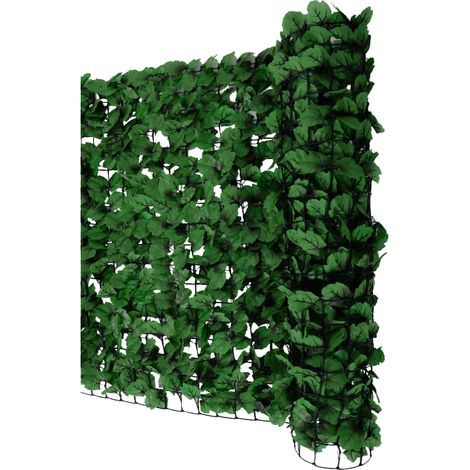 [NEUWERTIG] Balkonsichtschutz, Sichtschutz Windschutz Verkleidung für Balkon Terrasse Zaun 300x150cm Blatt dunkel
