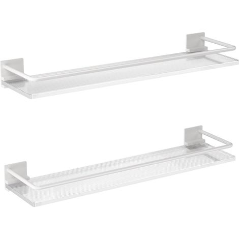 Estantes flotantes acrílicos para baño - juego de 2, estantes de pared para inodoro, cocina, lavadero, estilo rústico, para guardar objetos/decoración de habitaciones (1/4)