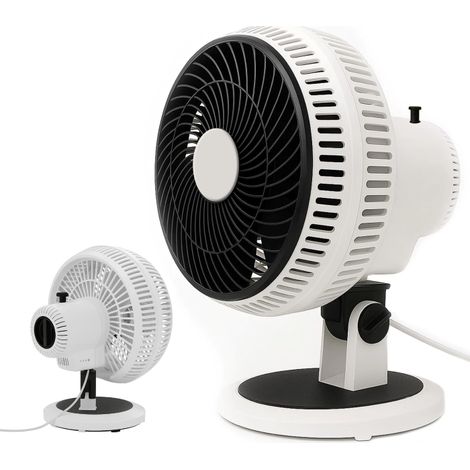 Ventilatore da Tavolo 7" Silenzioso 20W con Oscillazione 80°