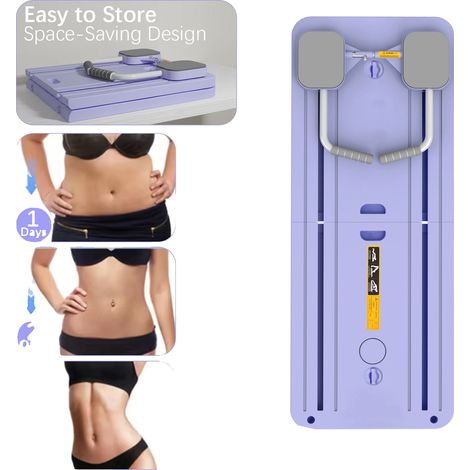 Pilates Board, Auto-Rückfederungsmechanismus, Ganzkörper-Kernfitness, pe Lila(A) (1/2)