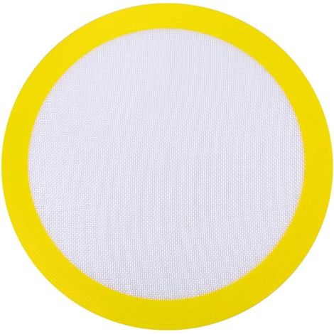 Round Silicone Baking Mat Non Stick Pizza Cake Pastry Mat 12 Inch Random Color (1/5)