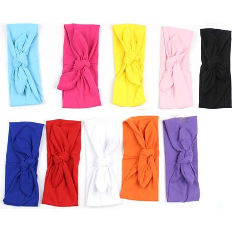 Bandeau Cheveux - Coton Extensible 22 x 7 cm Jusqu'à 46 cm - Pour Sport et Mode Quotidienne - Lot de 1 (1/4)