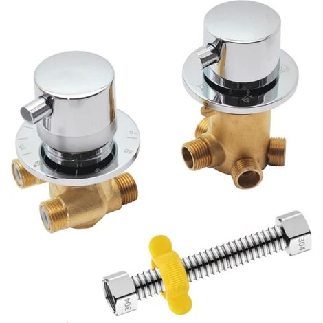 Mitigeur douche thermostatique 2/3/4 voies Robinet de Douche (1/5)