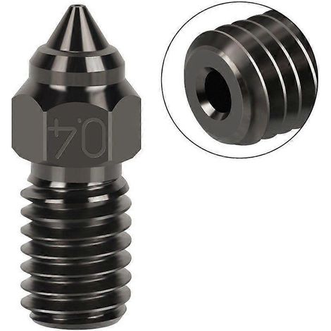 5-pack hardened steel nozzle kit 0.4 mm for 3D printers Ender 3 V3 SE, Ender 7 (1/5)