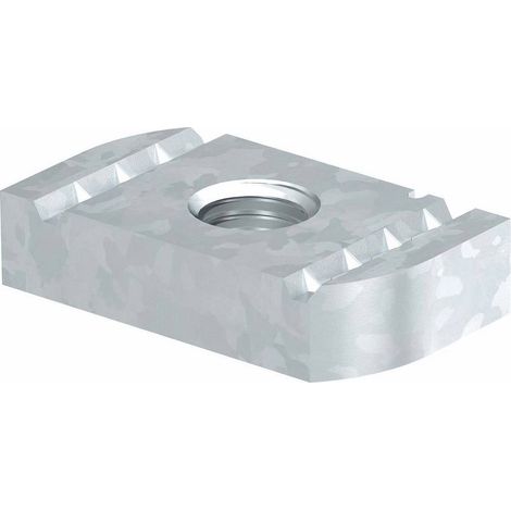 OBO Bettermann Écrou coulissant pour rail profilé MS4121/4141 M6 Acier Lamelles de zinc, 1147206 (1/2)