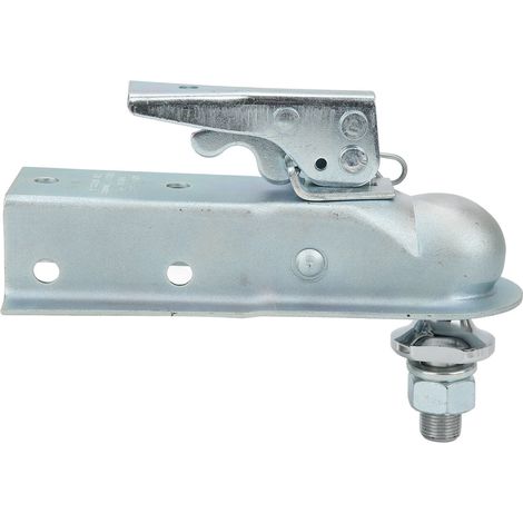 Attelage de remorque 2,36in, timon droit, charge 2000lbs, verrouillage facile avec boule 1 7/8in, pour caravane, bateau, camping-car (1/5)