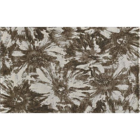 BIANCHERIAWEB Tappeto Salotto Velour Retro Antiscivolo Fantasia Moderna Floreale Disegno Fior Di Loto Colore Fango by Suardi (1/4)