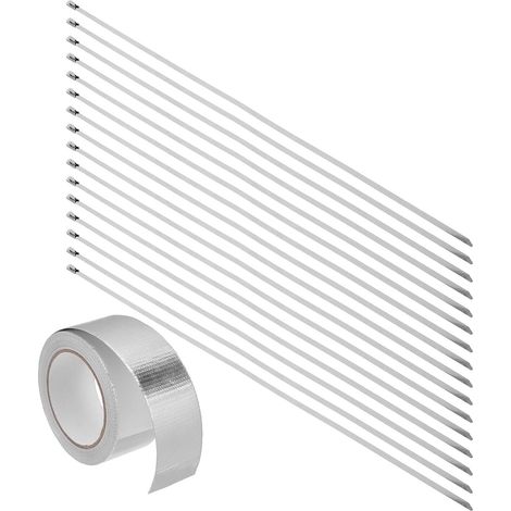 Ruban adhésif en aluminium pour tuyaux de poêle, isolant thermique (1/5)