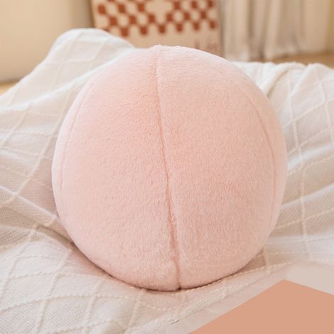 Coussin Boule - 30 Cm - Rembourrage En Fibre PP - Tissu Peluche Coton - Pour Canapé Lit Bureau Chambre - 1 Pièce (1/5)