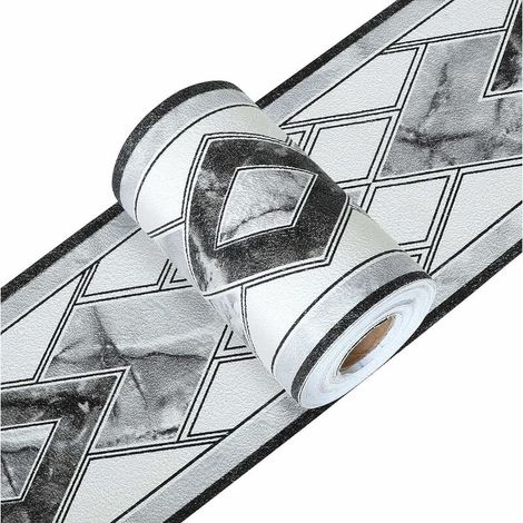 Adesivo murale decorativo, bordo adesivo blu, bordo adesivo 3D, bordo per carta da parati impermeabile, autoadesivo nero per cucina, bagno, soffitto, soggiorno, decorazione da parete per camera da let (1/5)