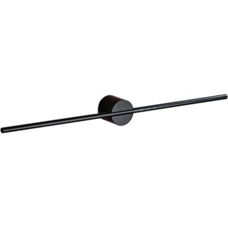 Toallero de pared de latón con una sola base equilibrada, ajustable a izquierda y derecha, 40 cm, negro mate. (1/5)