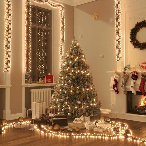 Guirlande Lumineuse Grappe 1000 LED Blanc Chaud 11 m 8 Modes Décoration Noël - PANGIVO (1/5)