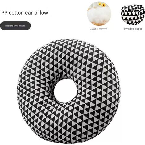 Oreiller de piercing pour soulager les douleurs d'oreille et la pression pendant le sommeil latéral, oreiller d'oreille doux et confortable à un seul trou Pi-xinhan[SC]-AquaForge