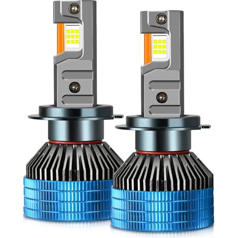 Bombilla LED para faros de automóviles T17, H7, H4, H11, H13, 9005, 9006, 9012, 150 W, tres tubos de cobre, 20.000 lm, blanco frío 6.000 K, kit de conversión de alta potencia ultrabrillante con chip C (1/5)