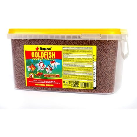 Tropical Goldfish Color 5L / 1,8kg - Mangime sotto Forma di granuli per Tutti i Pesci Rossi (1/2)