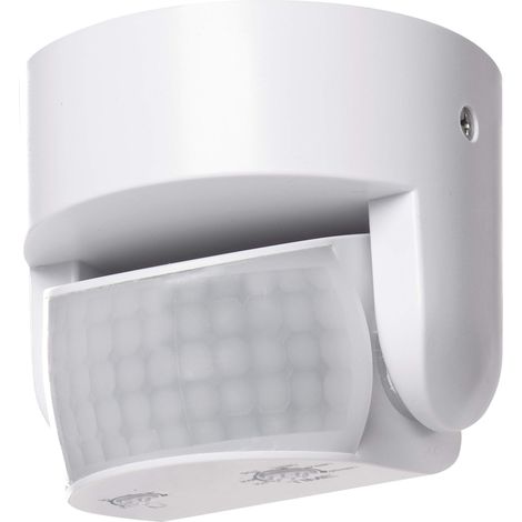 EMOS - Rilevatore di movimento a infrarossi impermeabile - Portata 12 m - Sensibilità 3-2000 lux - Angolo di rilevamento 180° - Durata di commutazione da 10 sec a 15 min - 230 V per montaggio a parete (1/5)
