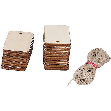 50 étiquettes en bois (1/3)