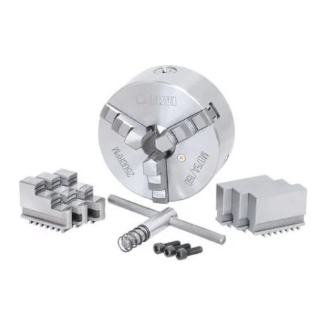 Fervi M075A/160 Mandrino di precisione autocentrante 3+3+3 griffe per tornio (1/3)