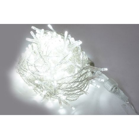 Luci di Natale Cascata 240 Flash LED 200x100 cm Luce Fredda Cavo 3m Trasparente (1/3)