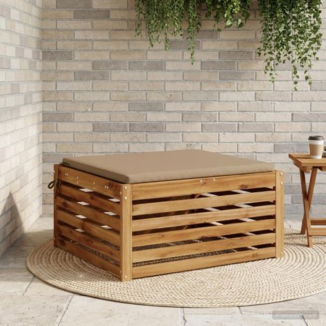 vidaXL 1-Piece Seat Cushion SOEST 100% Polyester Taupe 60 x 60 x 3 cm (1/5)